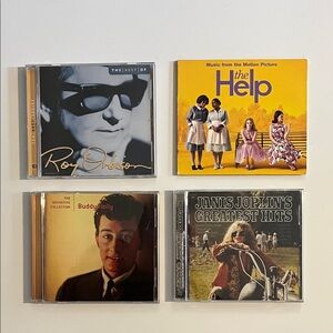 Music CD Collection - Roy Orbison, The Help, Buddy Holly, Janis Joplin Tested